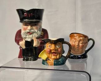 Royal Doulton Toby Jugs Fat Boy Town Crier Shorter Son
