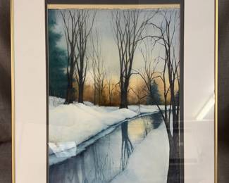 Whispering Waters Water Color Painting By Carol Milton