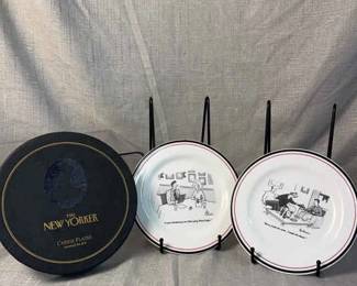 Two Sets Of 6 The New Yorker Assorted Cheese Plates