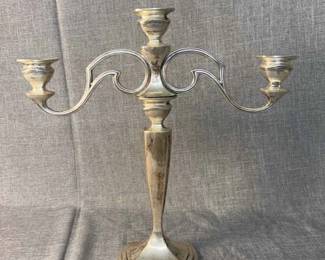 Gorham Sterling Silver Candelabra, 3 Arm