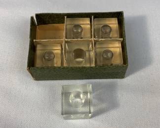 Antique Inkwell 6PC Set Made In Czechoslovakia