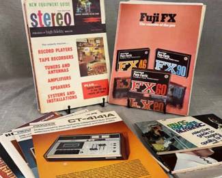 Vintage Audio Magazines And Stereo Cassette Pamphlets