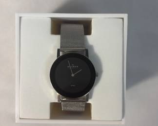 Skagen Denmark Stainless Steel Watch Slim Japan Quartz Movt
