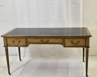 001 19th Century Louis XVI Leather Topped Rolling Desk
