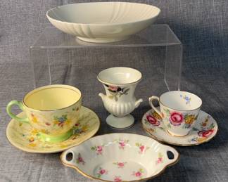 English Fine Bone China Set Royal Copenhagen White Bowl