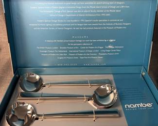 Nambre Serving Spoons Designed By Frederic Spector, Nambre Picture Frame Designed By Neil Cohen