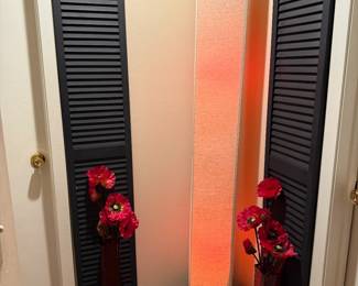 287 - Decorative Window Shutters Wall Art- LOT OF 2