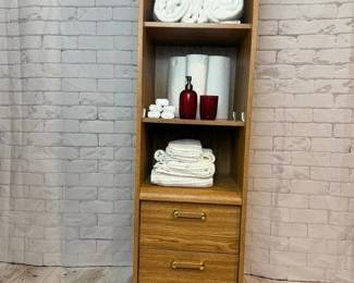 283 - Storage Solution! Tall Three Drawer Tower Shelf #2