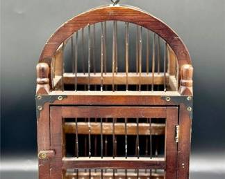 241 - Decorative Wood Bird Cage