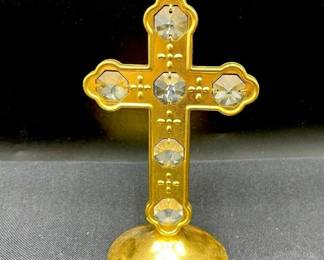 149 LOT. Mascot Inc Crysal Delight 24K Gold Plated Cross