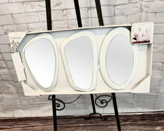 109 LOT. 3 Piece Modern Mirrors by Brewster, Set of 3