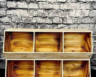122 LOT. Hobby Lobby Wood Organizers- LOT OF 2