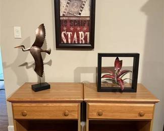 271 - Solid Comfort Oak Nightstands- LOT OF 2