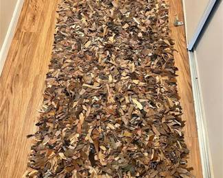 
171 - Safavieh SMALL Brown Leather Shag Carpet