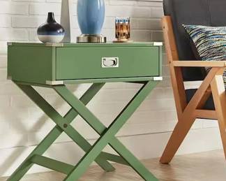 41 LOT. Wenderson 1Drawer Meadow Green Nightstand IN BOX