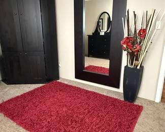 199 - Over 6 FEET Black Thick Trim Full-Length Mirror