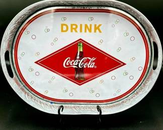 163 LOT. CocaCola Galvanized Drinking Tray