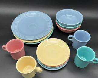 84 LOT. Fiesta Ware Dishes Set- LOT OF 20