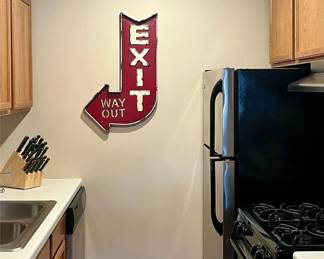 268 - 3D “Exit Way Out” Decorative Arrow Sign