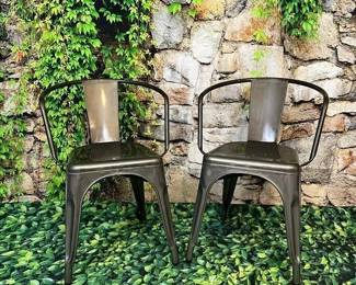 261 - Interior/Exterior Industrial Chairs- LOT OF 2
