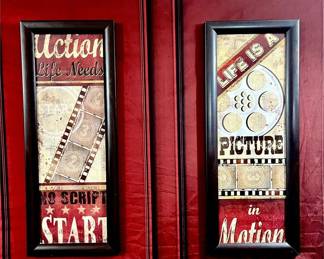 202 - Conrad Knutsen Framed Classic Film Art- LOT OF 2