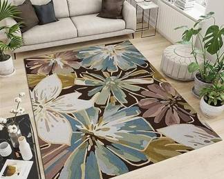 35 LOT. Fantasy Chocolate 5 x 76 in Area Rug
