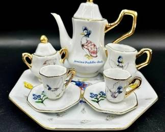 LOT 155. Beatrix Potter Miniature Tea Set- LOT OF 10