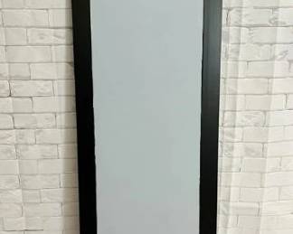 97 LOT. Large Black Trim FullLength Mirror