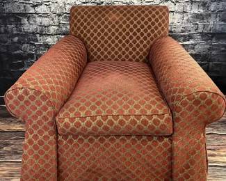 136 LOT. Henredon Oxblood Deep Lounger