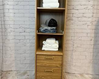 282 - Storage Solution! Tall Three Drawer Tower Shelf #1