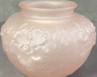 Tiffin Glass Poppy Pink Vase