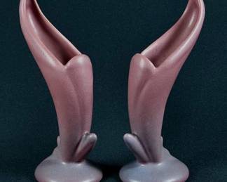 Vintage Van Briggle Mulberry Vase Pair