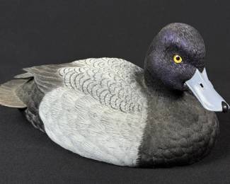 Vintage Jules Bouillet Bluebill Duck Decoy 1990