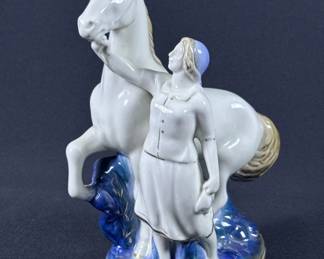 Vintage Porcelain Horse Figurine