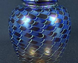 Vintage Orient & Flume Art Glass Vase