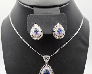 18k Gold Filled Mystic Topaz Set