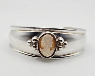 Esposito Sterling Silver Cameo Bracelet