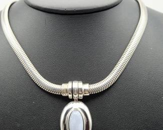 Esposito Sterling Silver Blue Lace Agate 