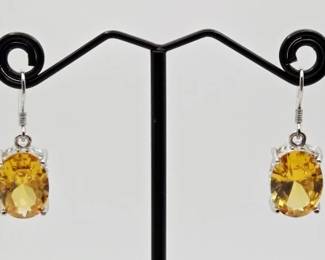 Sterling Silver Citrine Earrings