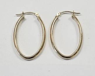 14K Yellow Gold Hoop Earrings