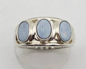 Sterling Silver Boulder Opal Ring