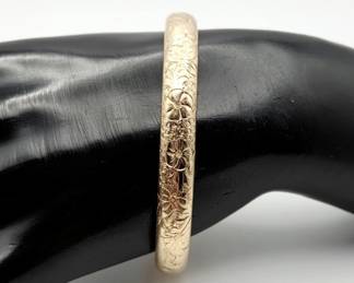 Antique Bates & Bacon 14K Gold Bangle
