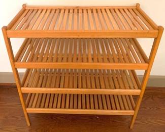 201 - Wood Shelf Stand - 32" x 31" x 16"