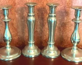 385 - 4 Candle Holders - 10" Tall