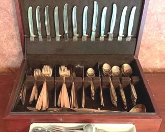 396 - Lot of Stainless Steel Flatware & Box