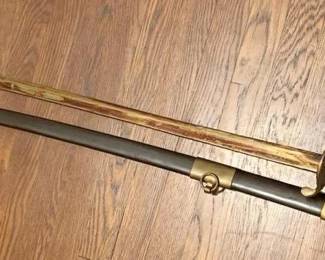 346 - Sword & Scabbard - 39" Long