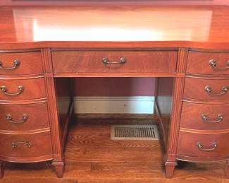278 - Wood Desk - 21" x 48" x 30"