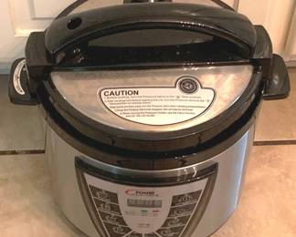 145 - Power Pressure Cooker XL - 14" x 12" You are buying a used as-is electric/electronic item. We do not guarantee all components are present, and if it is not expressly stated, it is untested.