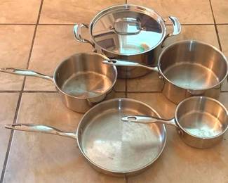 152 - Stainless Steel Pots & Pans Set