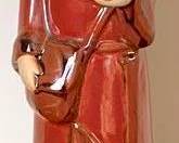 231 - Art Pottery Santa - 13" Tall
